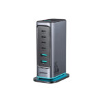 Joyroom Tcm02 65w 6 Port Eu Plug Usb Desktop Charger Gan Fast Charging
