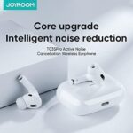 Joyroom Jr-t03s Pro(nx3) Wireless Headphones White With Thin Red Case - Image 2