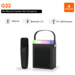 Kisonli G22 Mini Bt Portable Karaoke Speaker With Wireless Handheld Mi - Image 2