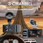 3 Channel K02 Dash Cam 2.5k 1080p With Builtin Gps Wifi - Image 2