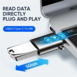 Joyroom S-h151 Type-c Male To Usb Female Adapter Silver - Image 2