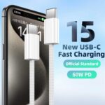 Iphone Pd 60w Fast Charging Nylon Type-c To C Cable For Iphone 15 Pro - Image 2