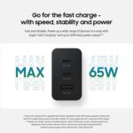 65w Samsung Us Pin Pd Power Adaptor Trio Usb C X 2ports,usb-a Port - Image 2