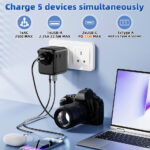 Speedx Sp-tcw02 Travel Adapter 25w Pd 2c+1a+2ac Fast Charging (new) - Image 2