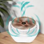 Kisonli F105 Desktop Cooling Fans Rechargeable Battery - Image 2