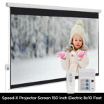 Projector Screen 150 Inch Electric Mortorised 8x10 Feet 4:3mw Speed-x - Image 2