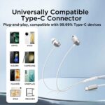 Joyroom-ec06 Type-c Series In-ear Metal Wired Earbuds Black - Image 2