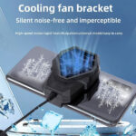 S-72 Portable Mobile Phone Quiet Cooling Fan Heat Diffuser Radiator W - Image 2