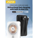Aspor A327 10000mah 22.5w Wireless Magnetic Powerbank - Image 2