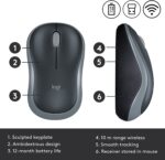 Logitech M185 Wireless Mouse, 2.4ghz With