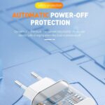 Aspor A801 New 20w Eu Pin Usb-c Fast Charging Qc 3.0 White - Image 3