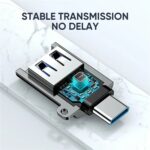 Joyroom S-h151 Type-c Male To Usb Female Adapter Silver - Image 3