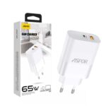 Aspor Gan Charger A851 65w Qc3.0 Wall Charger Multi Port Usb - Image 3