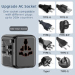 Speedx Sp-tcw02 Travel Adapter 25w Pd 2c+1a+2ac Fast Charging (new) - Image 3