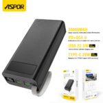 Aspor A306 Big Capacity Of 30000mah Power Bank Lcd Display 22.5w And 2 - Image 3