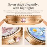 Hw16 Mini Luxury Women Rose Gold Smart Watch 1.35 Inch Bt Call With We - Image 3