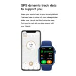 Watch 9 Max Series 9 Smartwatch (2.19 Inch Ips) 22mm Strap Navy With L - Image 3