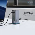 Joyroom Tcm02 65w 6 Port Eu Plug Usb Desktop Charger Gan Fast Charging - Image 3