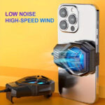 S-72 Portable Mobile Phone Quiet Cooling Fan Heat Diffuser Radiator W - Image 3