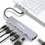 Speedx (sp-tc801) 8 In 1 Multi-port Type C 4k Hdmi Usb 3.0 Converter G - Image 3