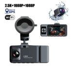 3 Channel K02 Dash Cam 2.5k 1080p With Builtin Gps Wifi - Image 4