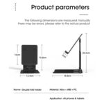 Metal Heavy Duty Multifunctional Digital Folding Desktop Stand (size 1 - Image 4