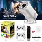 S40 Max Mini 4k Android 11v 160 Lumens 36000+ Gaming 1080p Smart Proje - Image 4