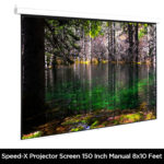 Projector Screen 150 Inch Manual 8x10 Feet 4:3mw Speed-x - Image 4