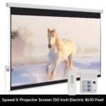 Projector Screen 150 Inch Electric Mortorised 8x10 Feet 4:3mw Speed-x - Image 4