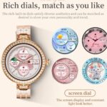 Hw16 Mini Luxury Women Rose Gold Smart Watch 1.35 Inch Bt Call With We - Image 4