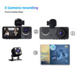 Y15 3-channels Wifi Dash Cam 1080p