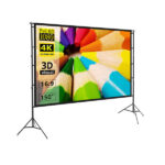 Projector Screen 150 Inch Tripod Potable Double Stand 8x10 Feet 4:3mw