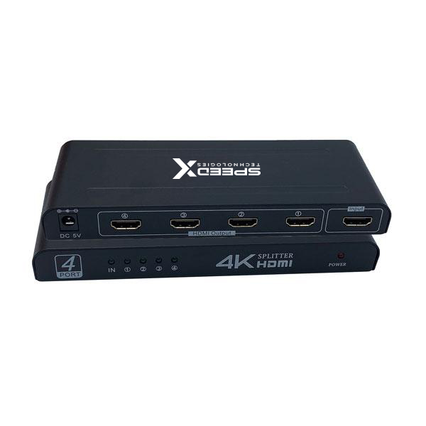 71307f58611777461925 Speed-x Fj104 Hdmi Splitter 4 Port