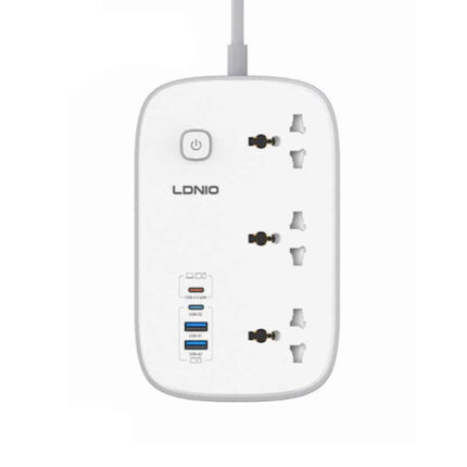 Ldnio Sc6 45w Gan Fast Charging 3250w Power Extension 3 Sockets 2 Usb-