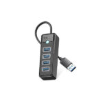 Pw4u Orico 4-port Usb Hub 3.0 5gbps High Speed Fast Data Transfer