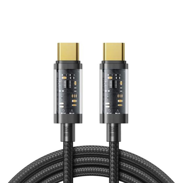82fc2305f31776329384 Joyroom S-cc100a12 Type-c To Type-c 100w Data Cable 1.2m Black - Image 1