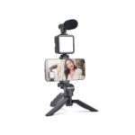 Ay-49 Video Making Kit Vlogging Tripod Triple Band Light