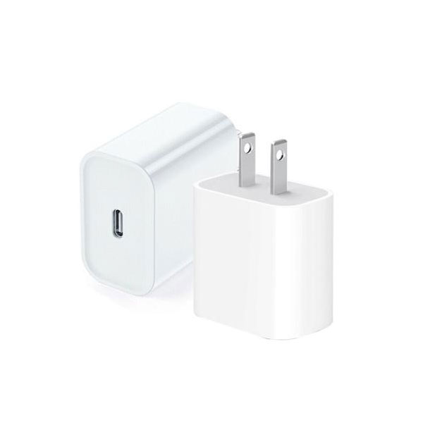 ee4d2ed9dd1776155256 25w Iphone Usb-c Pd Power Adapter Charger 2 Pin (us Pin) - Image 1